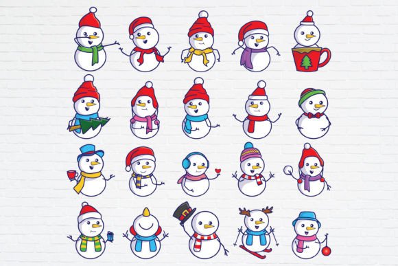 A Brand Designer's Review of Cute Christmas Snowman Graphics