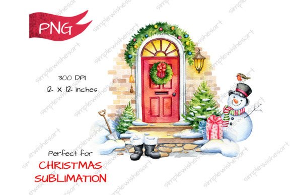 A Christmas Doorway Graphic for Seasonal Campaigns