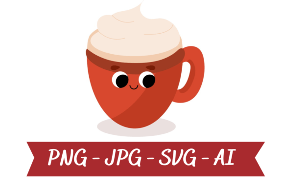 A Festive Mug Clipart for Graphics & Illustrations