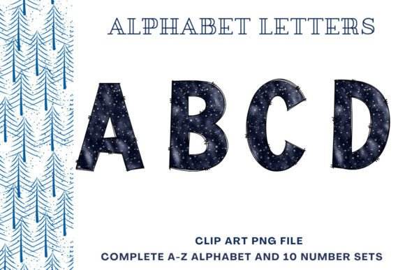 A Handcrafted Holiday Alphabet for Graphics & Illustrations