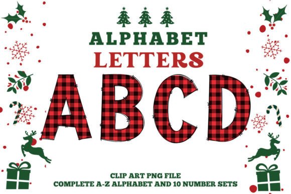 A Holiday Alphabet for Festive Blog Graphics & Illustrations