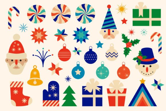 A Retro Christmas Clipart Bundle Review for Crafting & Business