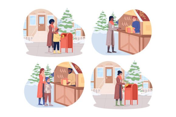 Christmas Activities Graphics for Real Local Business Branding