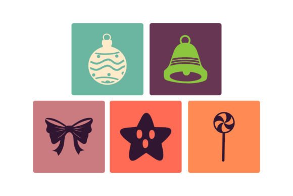 Christmas Retro Icon Set: Graphics for Timeless Brand Illustrations