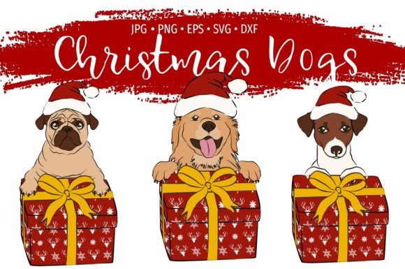 Cute Christmas Dogs Bundle: A Crafter's Graphics Review