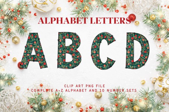 Doodle Alphabet Graphics for Festive Brand Illustrations