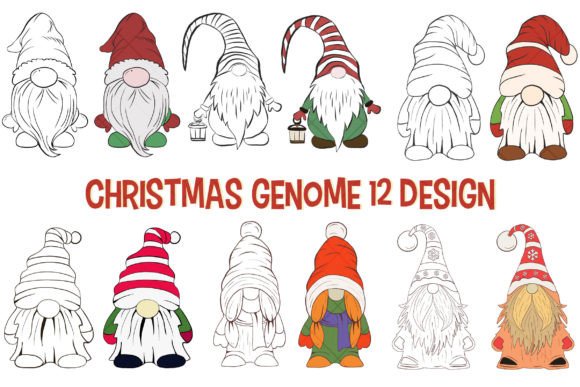 Genome Christmas Element Graphics for Branding & Illustrations