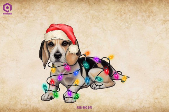 Reviewing Beagle Christmas Tree Lights Graphics for Publishing