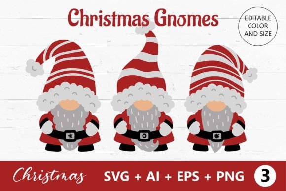 Reviewing Christmas Gnomes SVG Graphics for Product Creation