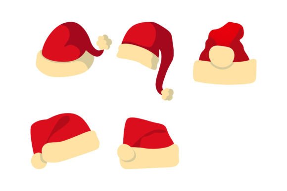 The Christmas Hat Santa Claus Graphic in Brand Illustrations